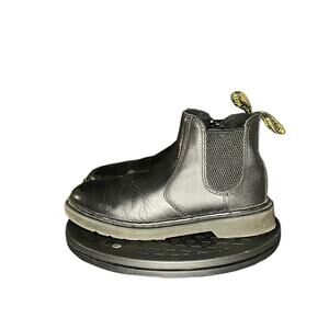 Girls Dr. Martens 2976 Chelsea Boots Side Zip Black Leather Size 1
